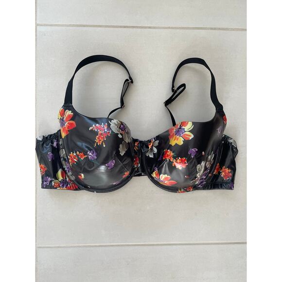 Savage X Fenty Lingerie Night Blooms Tropical Floral Demi Bra - Picture 1 of 10